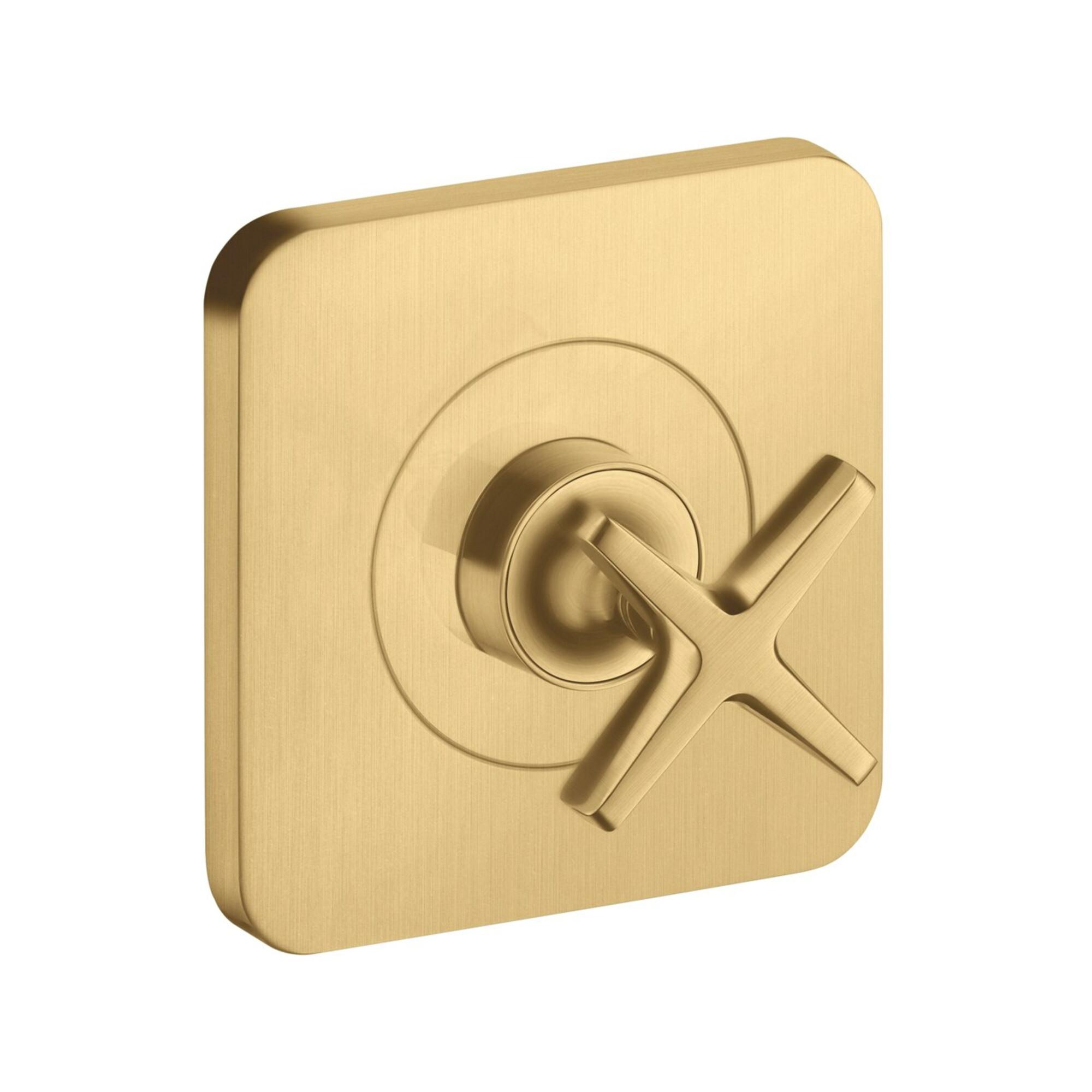 hansgrohe Fertigset Axor Citterio E UP-Absperrvtl. 120x120mm, brush. gol opt (36771250)