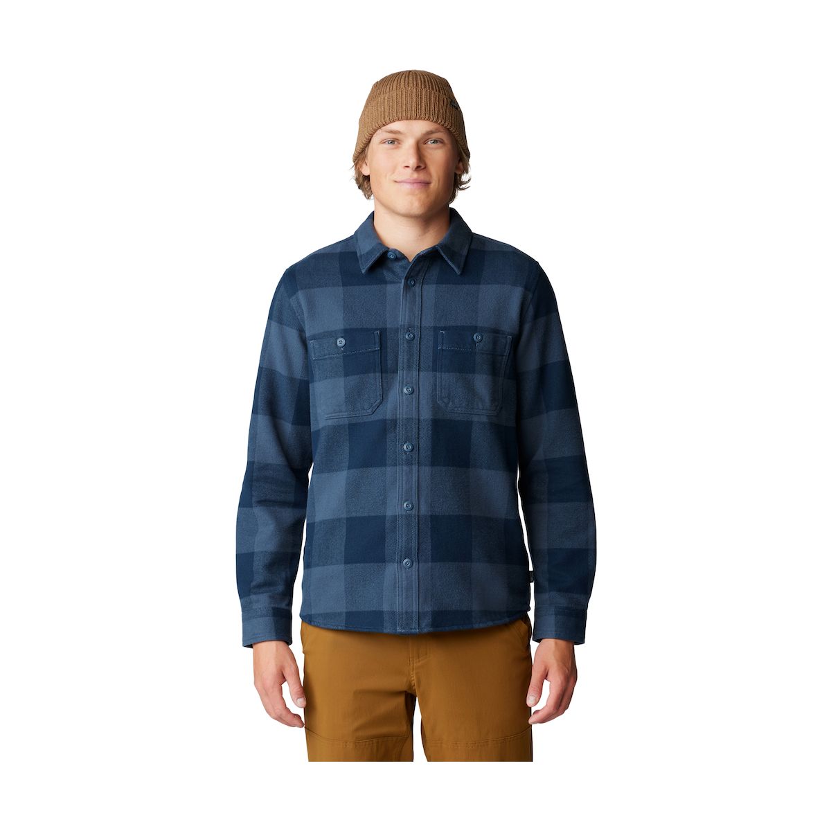 Mountain Hardwear Plusher Long Sleeve Shirt moon blue tatanka check print (430) XL 191599-430-XL