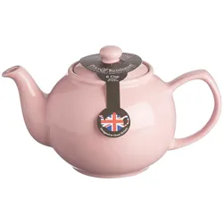 Price & Kensington, Teekanne, Price and Kensington Fine Stoneware Traditional, Pastel Pink 6 Cup Teapot, 22 x 14 x 14 cm (1.10 l)