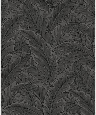 Seabrook Designs Gulf Tropical Leaves Non-Woven Unpasted Wallpaper