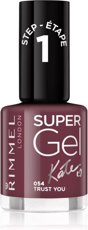 Rimmel Super Gel By Kate gel nail polish without UV/LED sealing shade 054 Trust You 12 ml