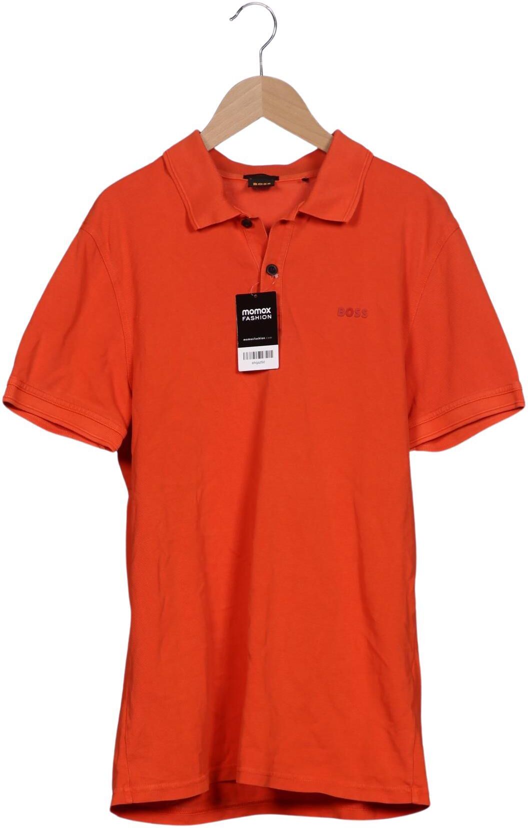 Boss Orange Herren Poloshirt, Orange, Gr. M, Baumwolle - Second Hand