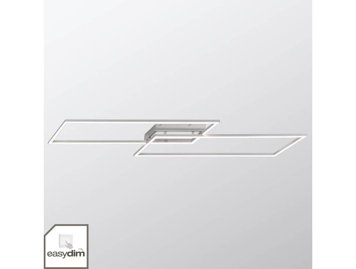 Paul Neuhaus LED Deckenleuchte Inigo, dimmbar, alu / grau / zink, für Wohn- / Esszimmer, Metall, Modern