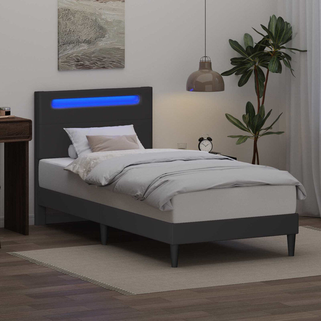17 Stories Bed Frame Grey Single (3')