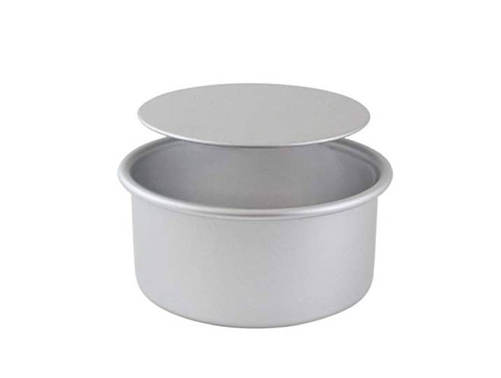 PME LBR103 Geanodiseerd aluminium ronde taartvorm met losse basis, zilver