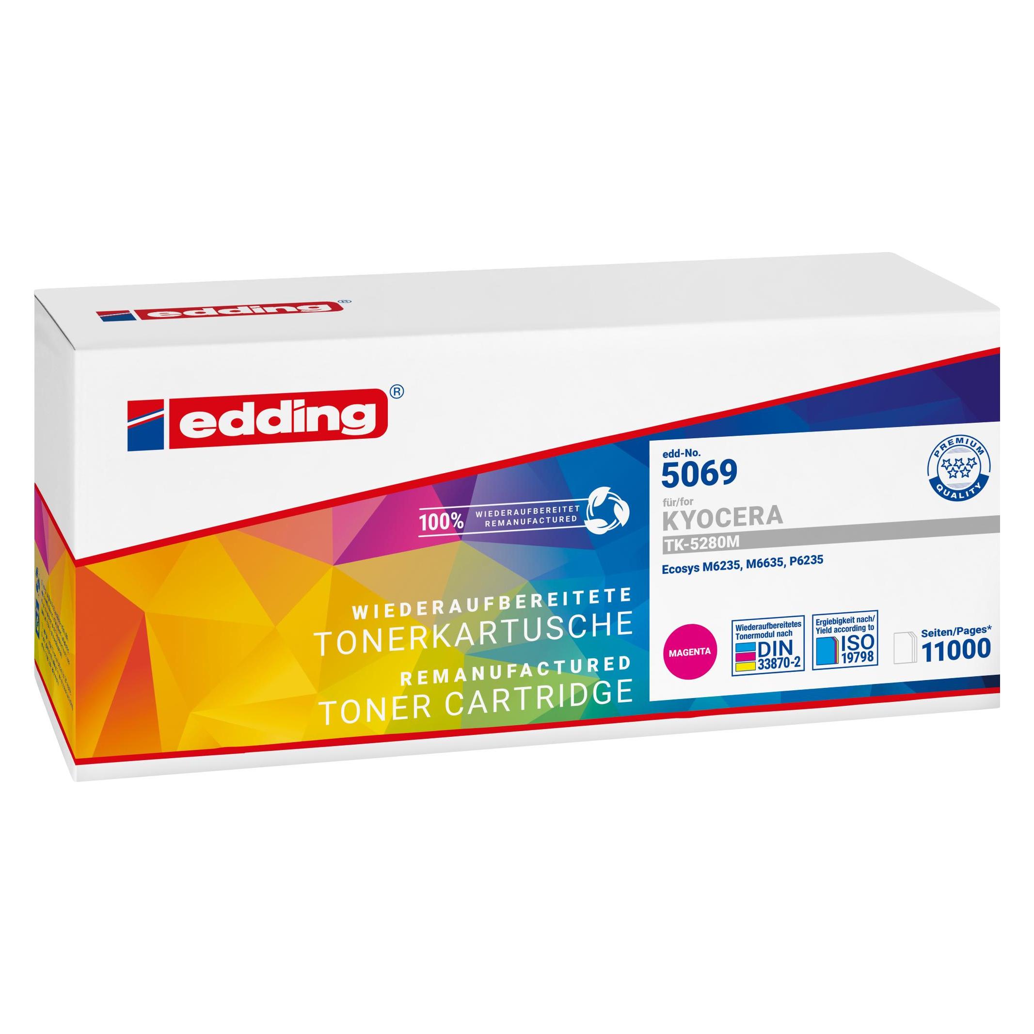 Edding edd-5065 ersetzt Kyocera TK-5230M - Magenta - 2.200 Seiten (M) (18-5065)