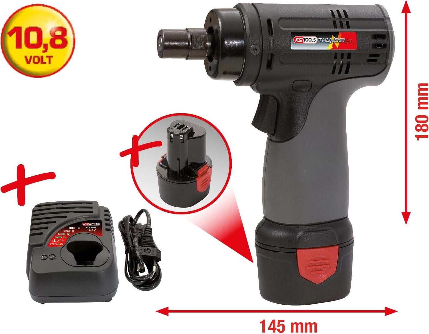KS Tools 515.3545 Accu Hoekschuurmachine