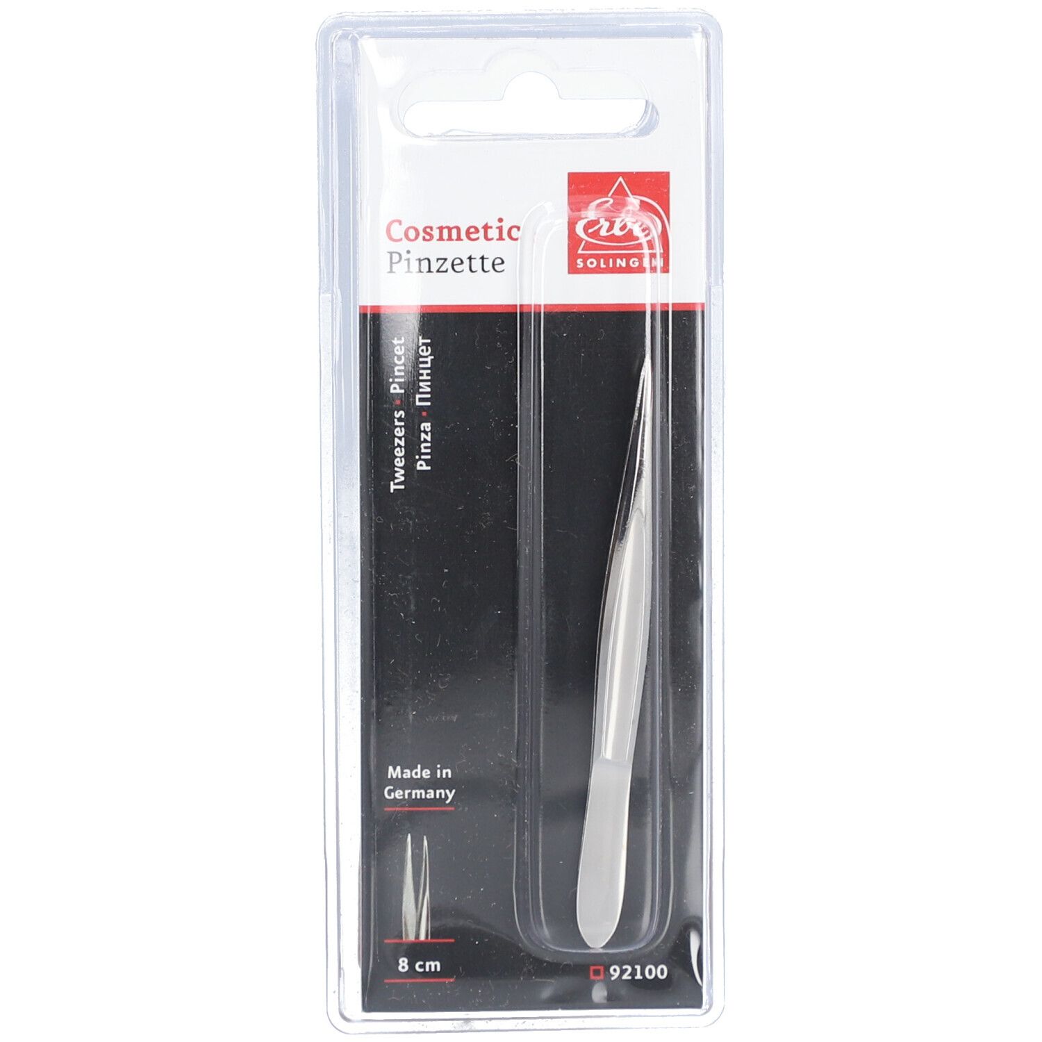 Erbe Pinzette spitz 8 cm Blister 1 St