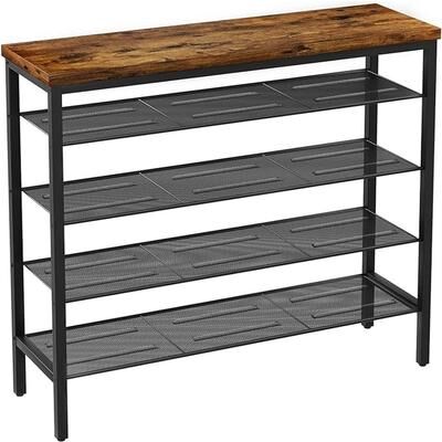No "Industrial Shoe Rack - 11.81""D x 39.37""W x 37.4""H"