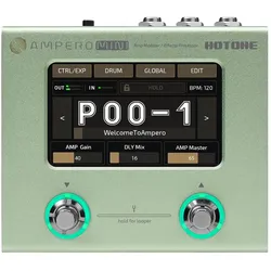 Hotone Ampero Mini (E-Bass, E-Gitarre), Effektpedal, Grün