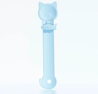 Inspire Select Long Handle Cat Wet Food Spoon Lickable Treat & Squeeze Pouch Feeder For Cats blue