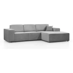 ECKSOFA ohne Schlaffunktion Pedro L hellgrau rechts