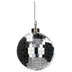 Disco LED Kugel 10cm silber