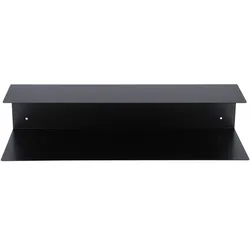Schuhregal Fritz aus Metall, modern, schwarz, 80 cm breit, pulverbeschichtet für Indoor