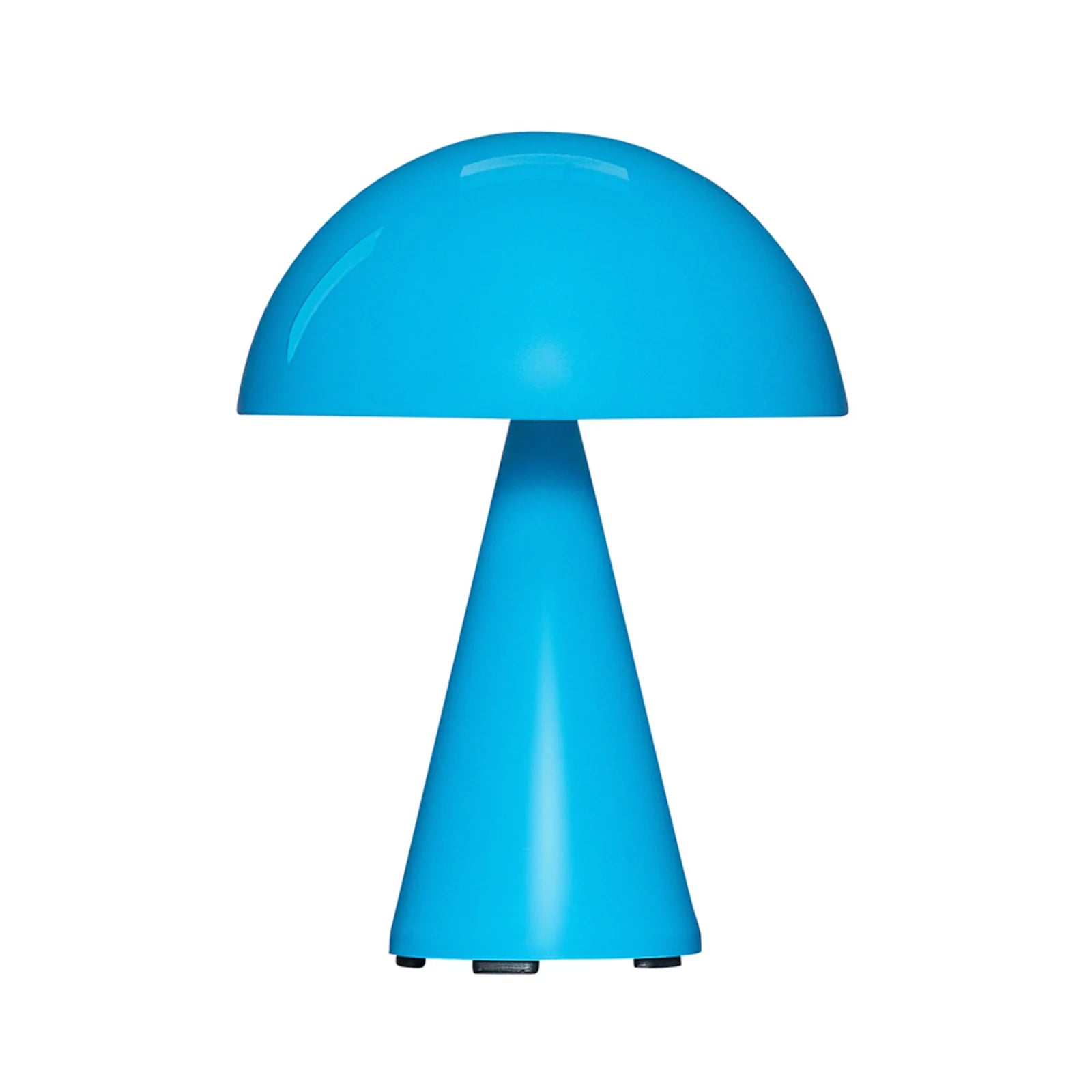 HÜBSCH Mush LED tafellamp op batterijen, blauw, dimbaar, IP44