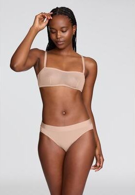 Plus Size Women's The Wireless Balconette - Mesh by CUUP in Sand (Size S A-C)