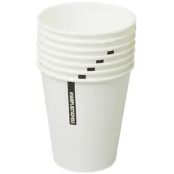 #IAMPLASTICFREE 1.000 Stück Nachhaltige Kaffeebecher ohne Beschichtung 200ml - Plastikfreie Einwegbecher, Coffee-to-go, biologisch abbaubar