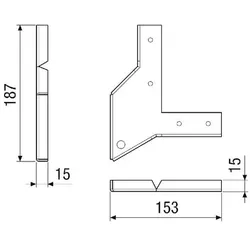 MAICO 0043.2777 Deckenmontagewinkel MV4512 für Deckenmontage,passend zu MV4512 00432777 DMW-MV4512-CM