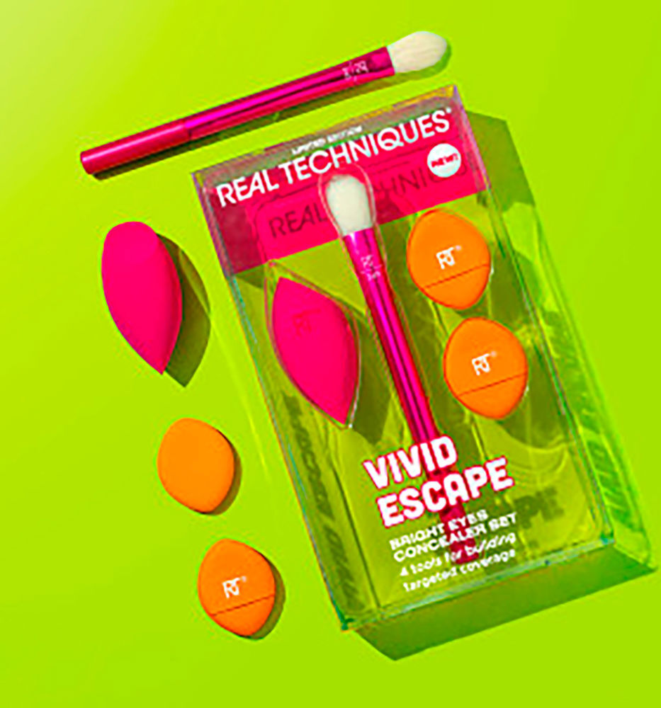 Real Techniques Vivid Escape Bright Eyes Concealer Estuche 4 pz