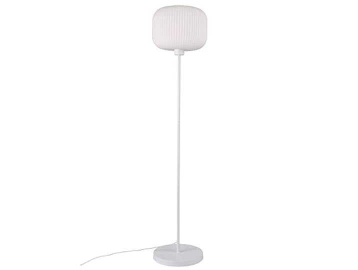 Nordlux - Lampadaire MILFORD E27 IP20 verre blanc opale