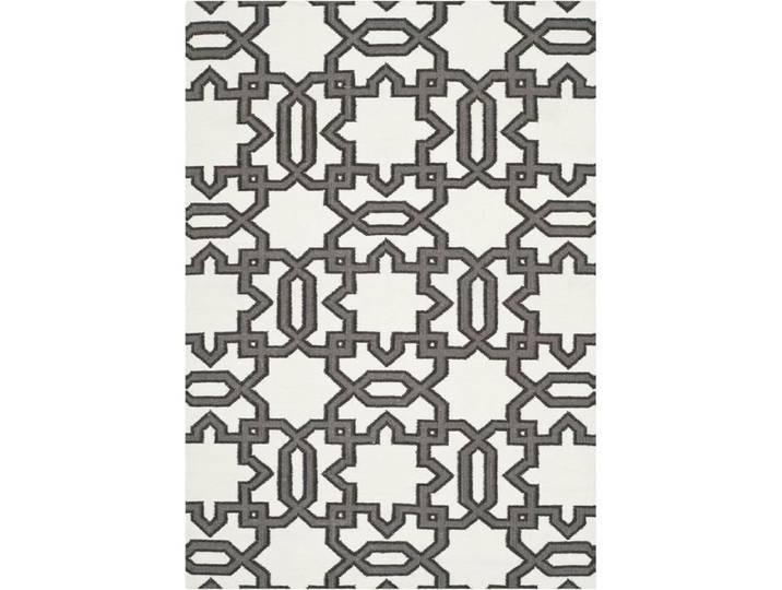 Tapis Dhurrie IvoireGris - Safavieh