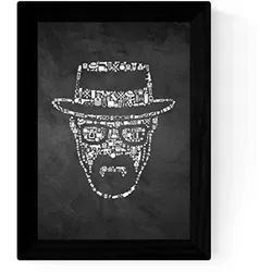 POSTER Schwarz-Weiß – Breaking Bad A3 Rahmenlos