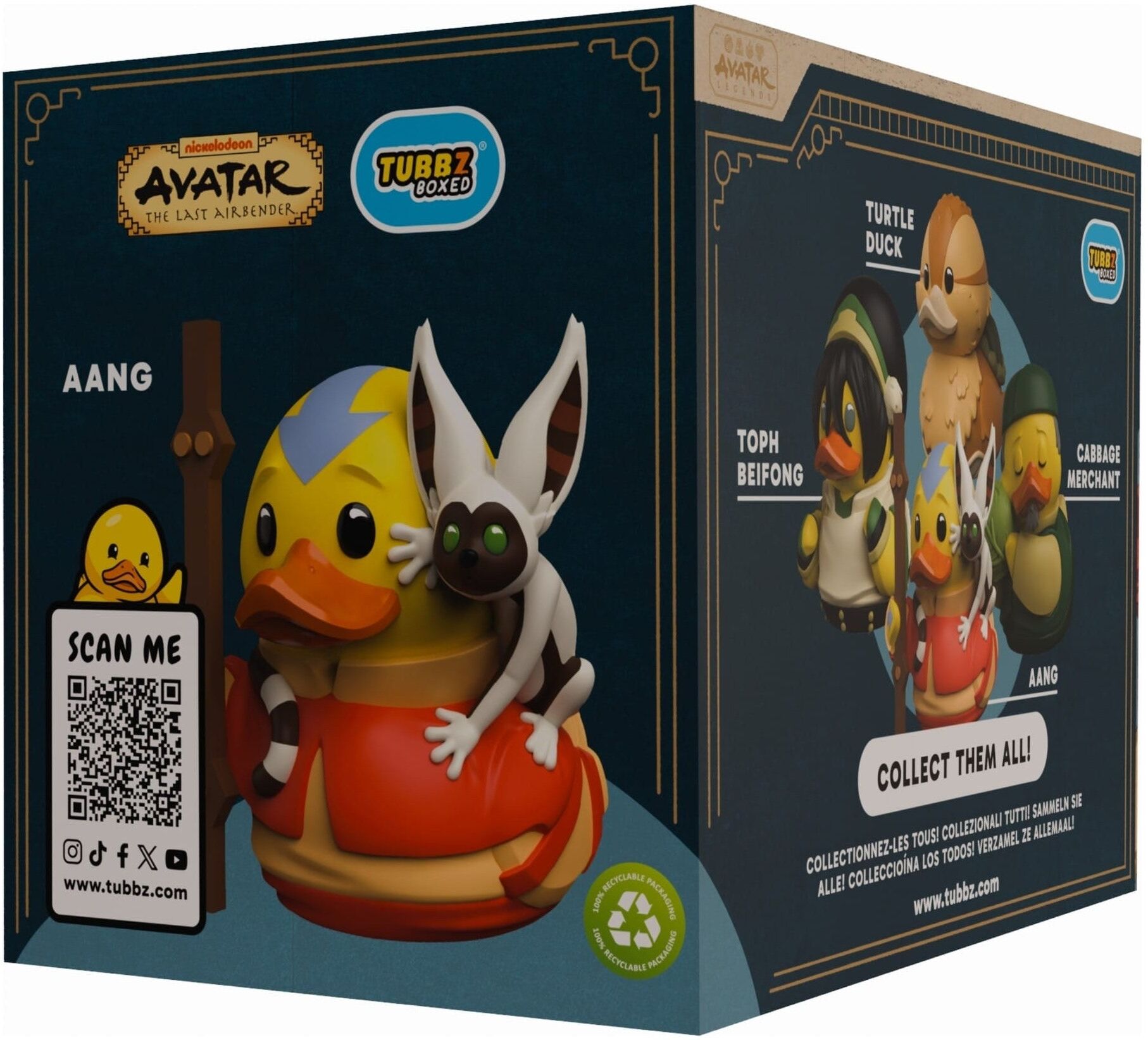 Tubbz Collectibles – Avatar The Last Airbender – Aang (Boxed Edition) Officially Licensed Collectible Duck Figure for Display