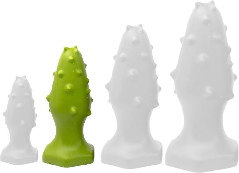 ToppedMonster Plug silicone Monster Spike M 12 x 4.5cm Vert