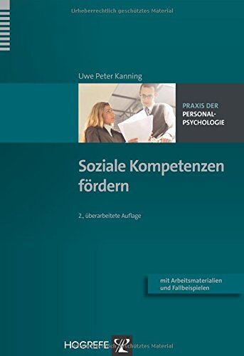 Kanning, Uwe Peter - Soziale Kompetenzen fördern (Praxis der Personalpsychologie) - Preis vom 09.10.2026 07:28:09 h