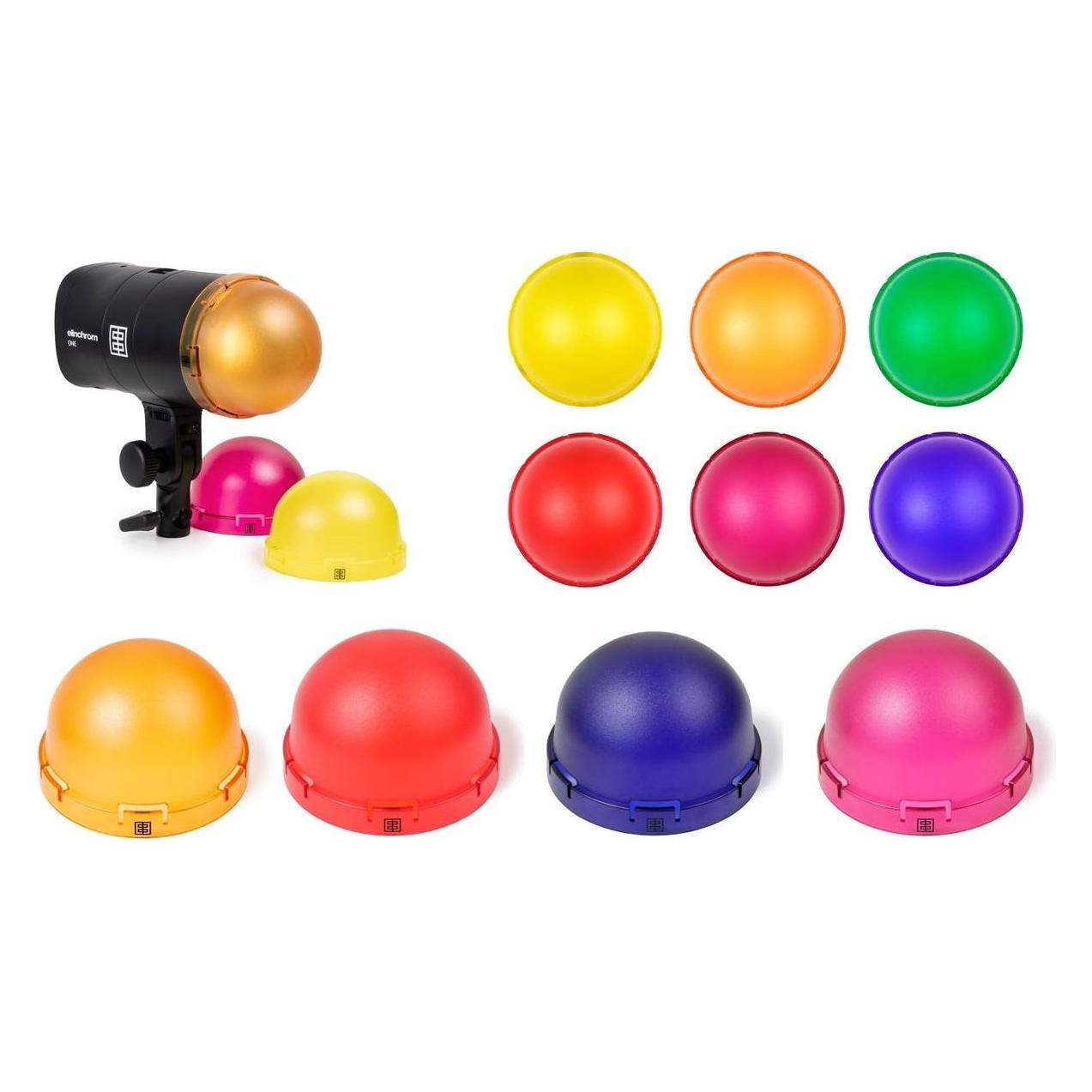 Elinchrom One 6 Colored Gel Domes OCF #25112 (Diffusorkugel) (EL25112)