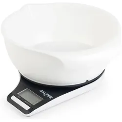 Salter 1089 BKWHDR Electronic Jugscale, Küchenwaage, Weiss, Schwarz