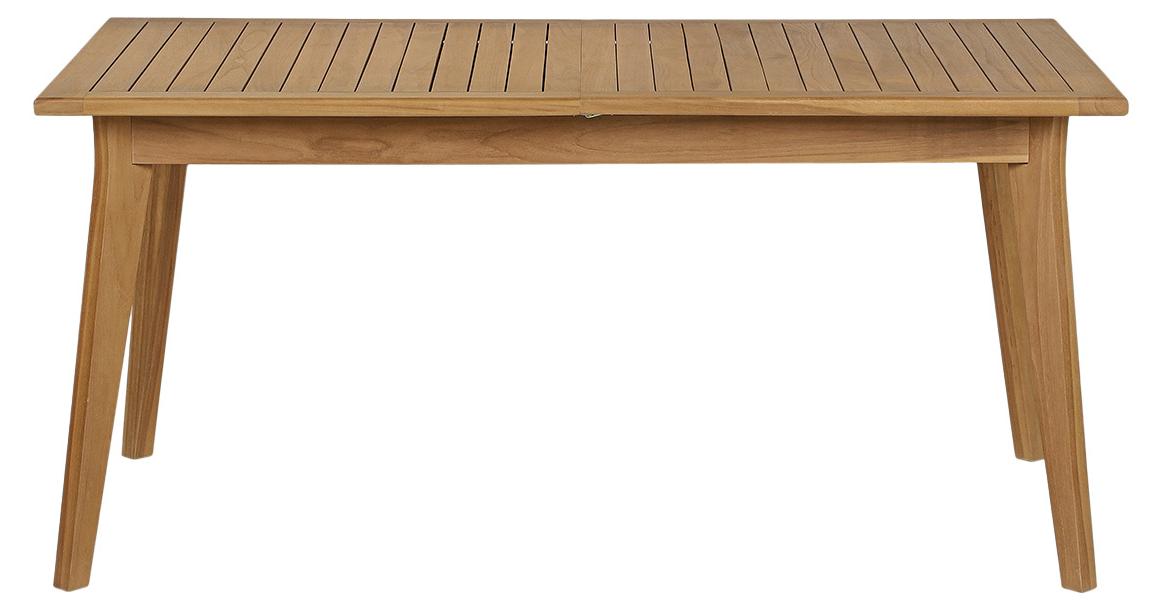 Miliboo - Ausziehbarer Gartentisch aus massivem Teakholz L160-210 cm LOMBOK