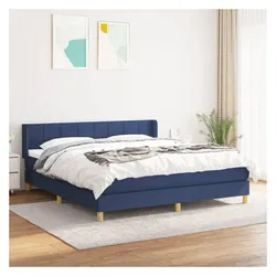 vidaXL, Boxspringbett, Mavonas (Block mit Quadraten) (160 x 200 cm)