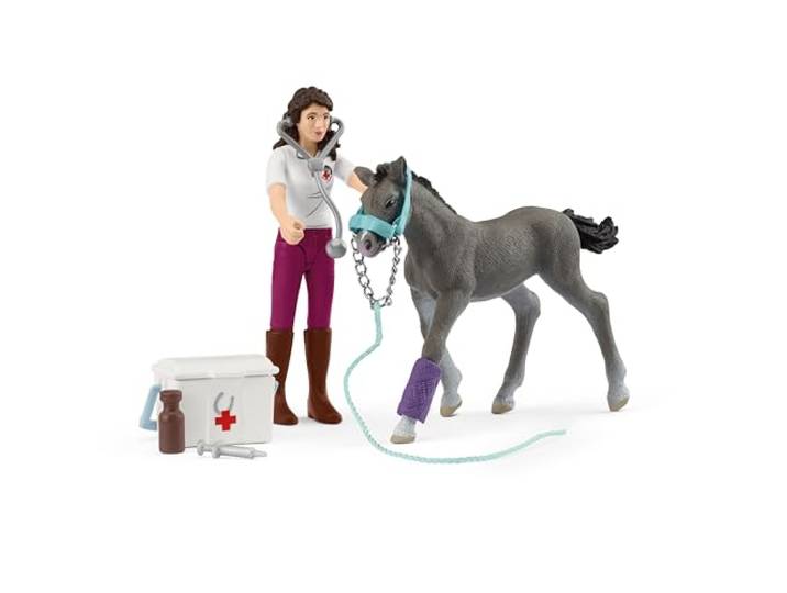 Schleich Horse Club mevr. Kramel met veulen 42752
