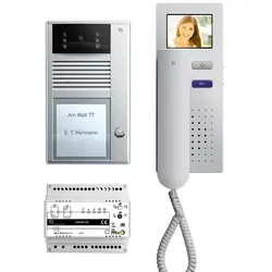TCS Tür Control Video-Türsprechanlagenset 2 Tasten Aufputz, Telefon PVC2420-0010