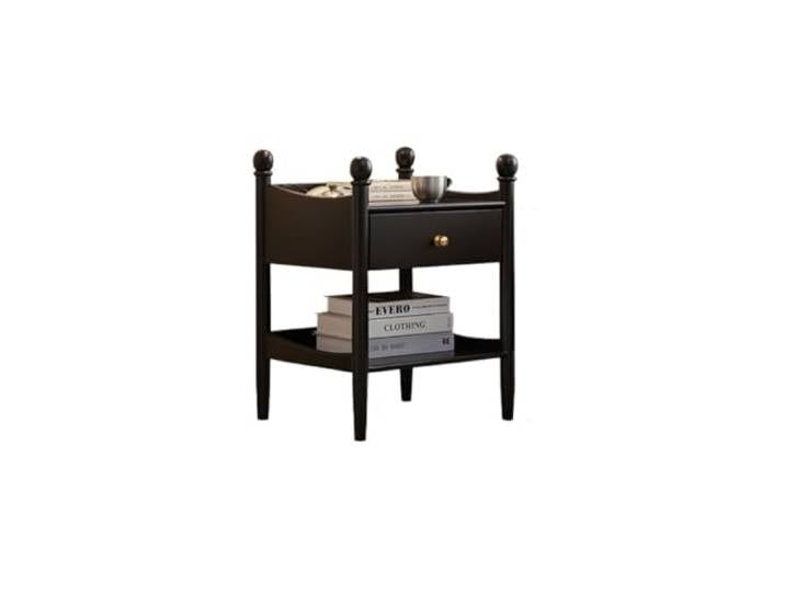 YCCHAH Bett mit Stauraum Massivholz-Schlafzimmer-Nachttisch, Einfacher Moderner Nachttisch, Lagerregal, Haushalt, Klein Desktop(01)