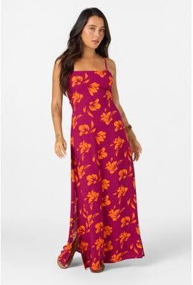 O'Neill s Joan Maxi Dress in Raspberry, Size Small, Linen/Viscose