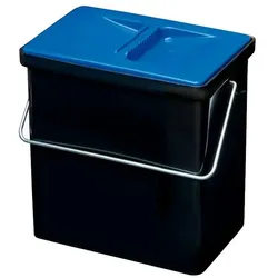 Müllex Kleinbehälter 4, Abfalleimer, Blau, Schwarz
