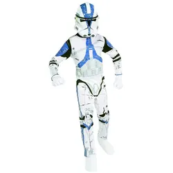 Rubies Kinderkostüm Star Wars Clonetroopers Gr. S, Overall mit Helm