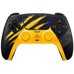 Sony DualSense Wireless-Controller – Marvel’s Wolverine Battle Yellow Limited Edition (PS5), Gaming Controller, Schwarz, Gelb