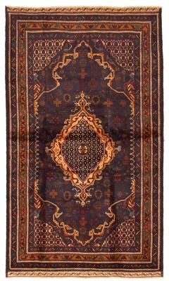 ECARPETGALLERY Hand-knotted Teimani Dark Navy Wool Rug - 4'0 x 6'9