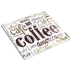 GLASPLATTE 60x52 cm Kaffee