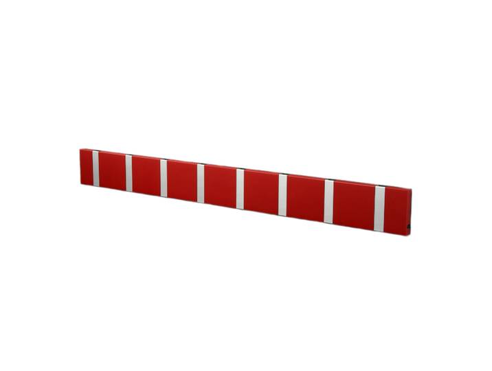 LoCa Loca Knax Garderobenleiste 80 cm Rot-grau