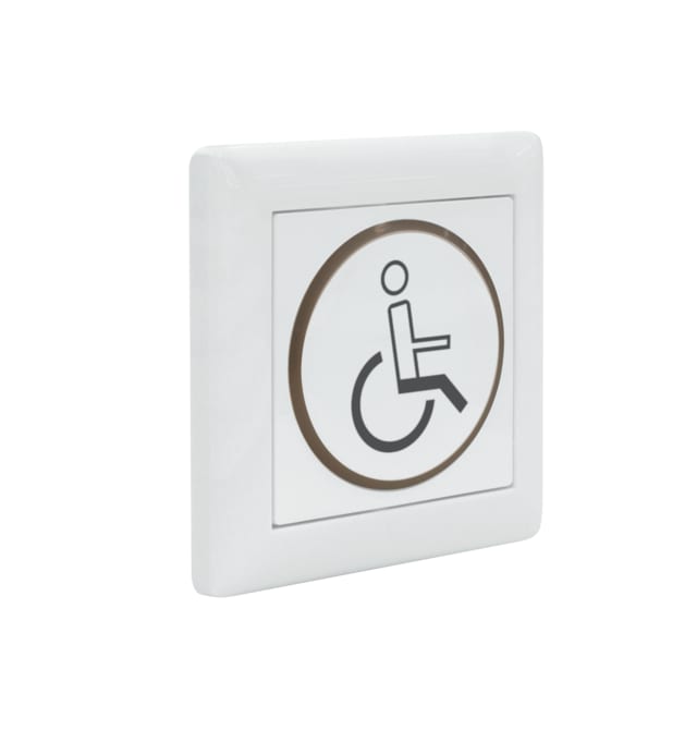 dormakaba Handtaster CleanSwitch,UP,weiß,"Rollstuhlfahrer" 16737501170