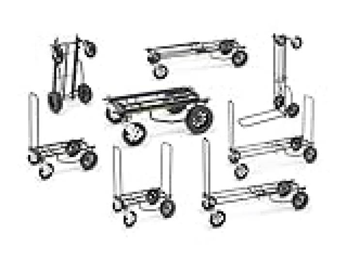 Rock-N-Roller - R12STEALTH - Chariot Pliable 8 en 1 - Couleur Noire