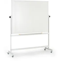 Mobiles, drehbares, magnetisches Whiteboard, Keramikoberfläche, 1500 x 1200 mm