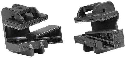 HellermannTyton Beam Clamp C with foam-PA6GF30-BK Befestigungssockel steckbar 151-01187 Schwarz