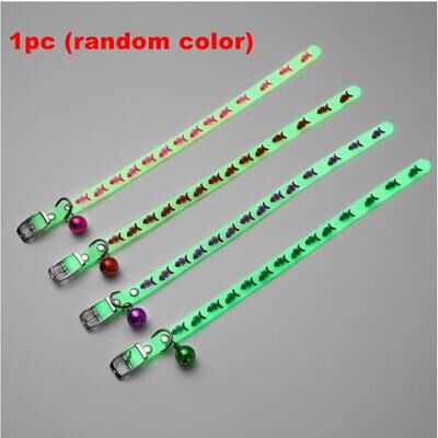 Uplift Essentials Luminous Glow in the Dark Fluorescent Pet Safety Collar fish