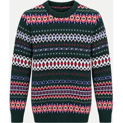 Strickpullover Case Fair Isle Mehrfarbig XXL