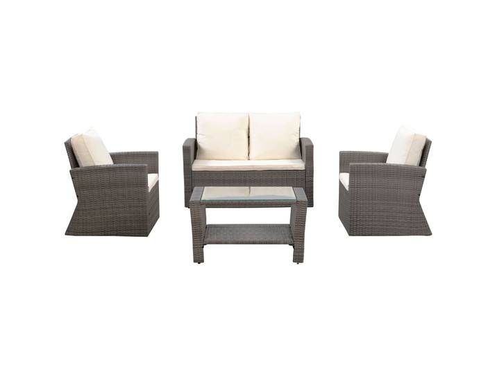 Gartenset SAVONA grau/beige